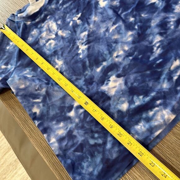 Lululemon Sun Shelter Short Sleeve Rash Guard Speckle Dye Blue Multi size XS NWT - Picture 4 of 8